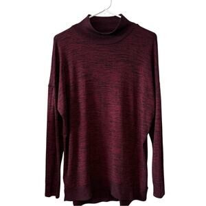 Stylus Marled Mock Neck Lightweight Sweater – Size Small